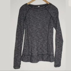 Lululemon Race Your Pace Size 6 Coco Pique Black